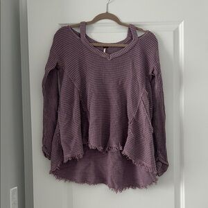 Free People Purple Knit Sweater